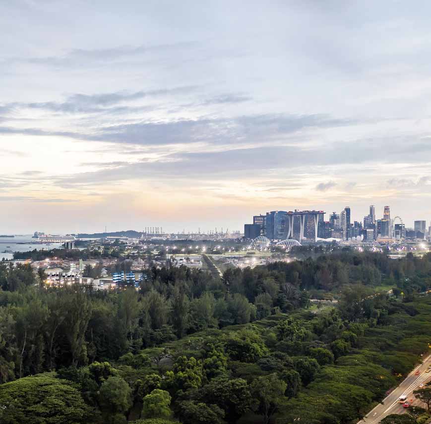 City skyline view